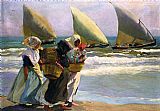 Three Sails by Joaquin Sorolla y Bastida